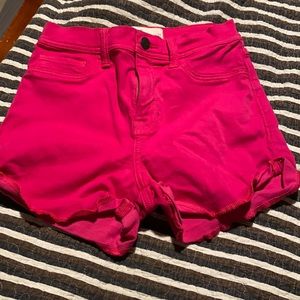 Worn once hot pink Hollister shorts